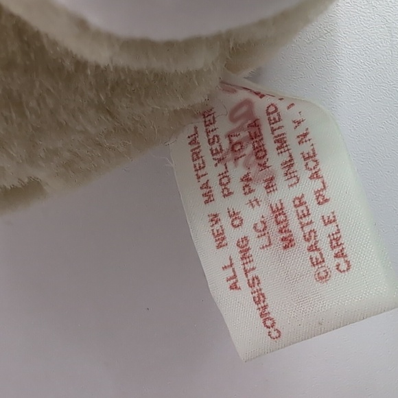 Easter Pets Yellow Rabbit Bunny holding flowers Plush Sits 9" tall - Picture 5 of 7